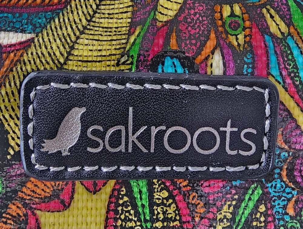 Sakroots Colorful Peacock & Floral Crossbody Bag 🌸